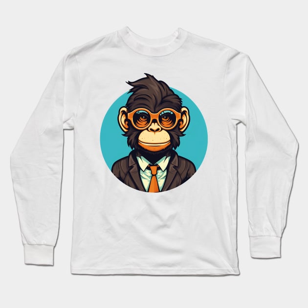 Monkeying around since birth Long Sleeve T-Shirt by Printashopus